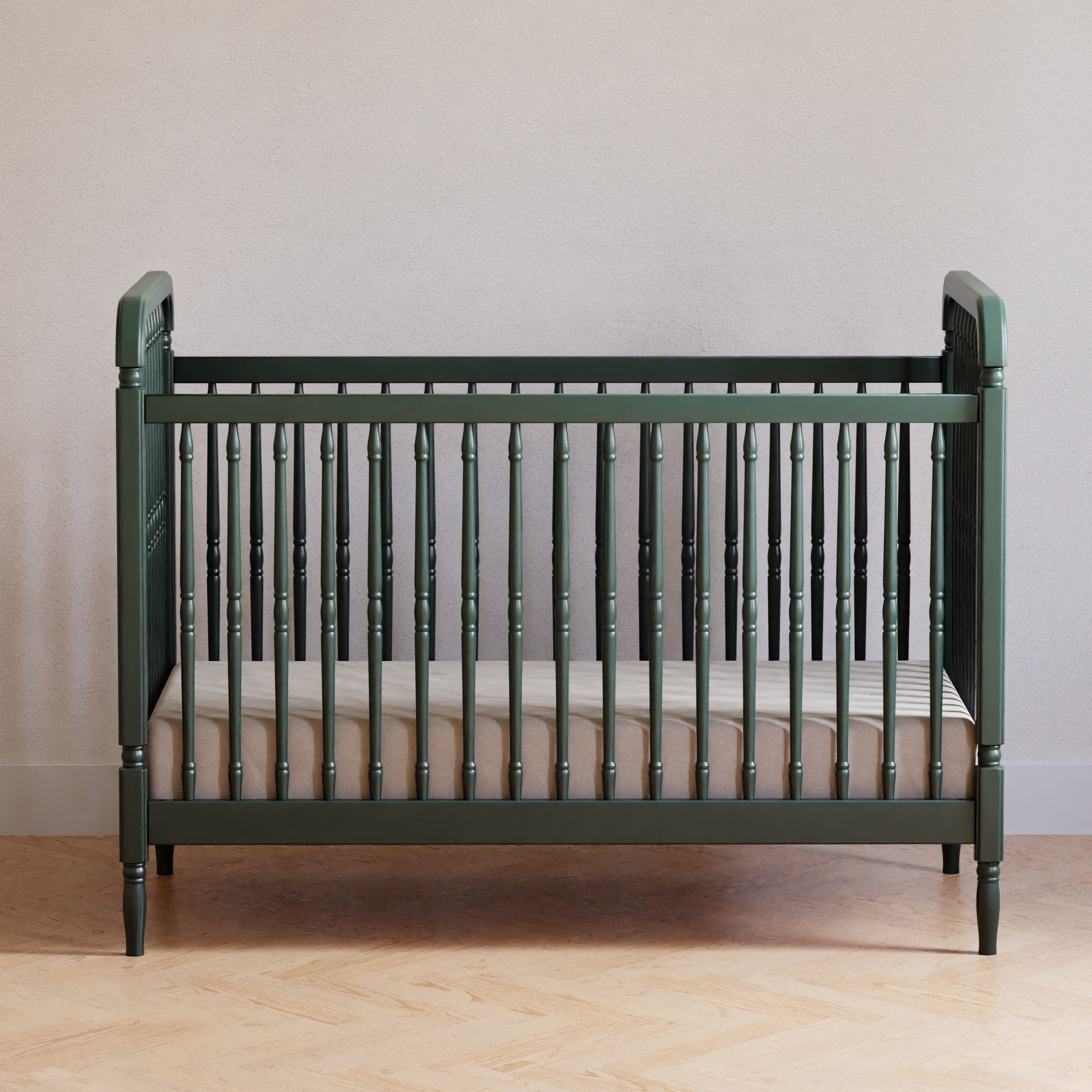 Namesake Liberty 3-in-1 Convertible Spindle Crib with Toddler Bed Conversion Kit | Lullabye Shop