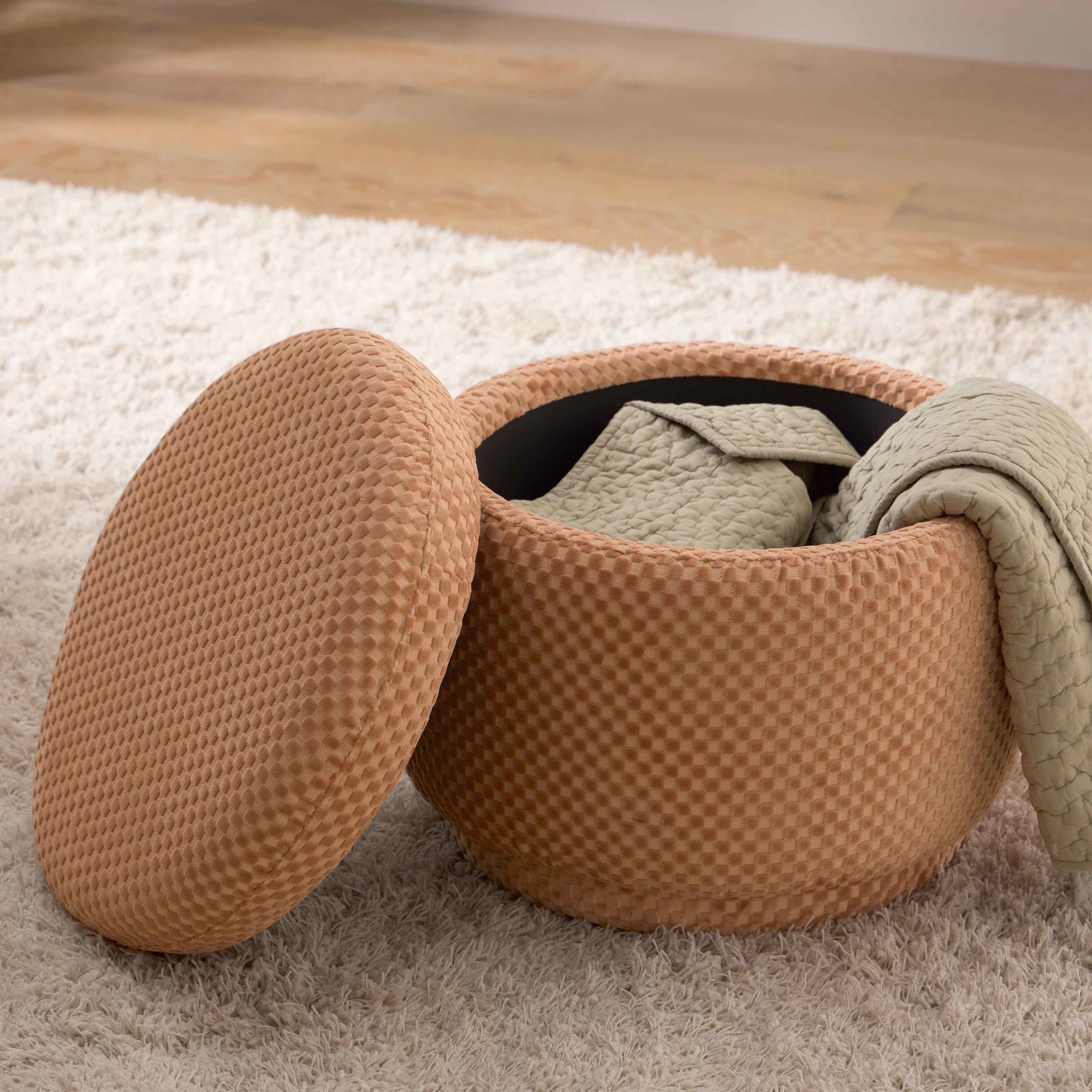 Babyletto Enoki Storage Ottoman in Velvet Checker | Lullabye Shop