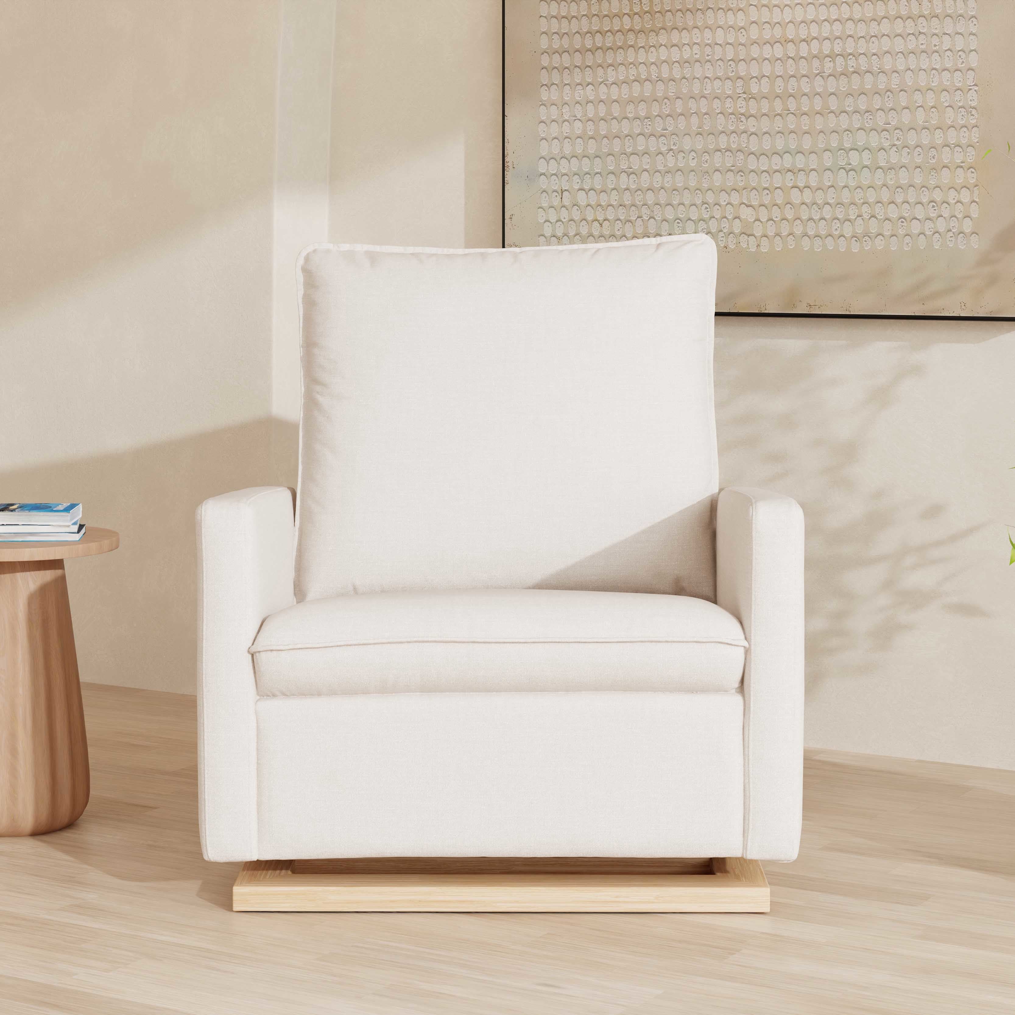 Babyletto Cali Pillowback Chair and a Half Glider in Eco-Performance Fabric | Water Repellent & Stain Resistant | Lullabye Shop