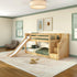 Maxtrix Floor Bunk Bed with Slide and Stairs