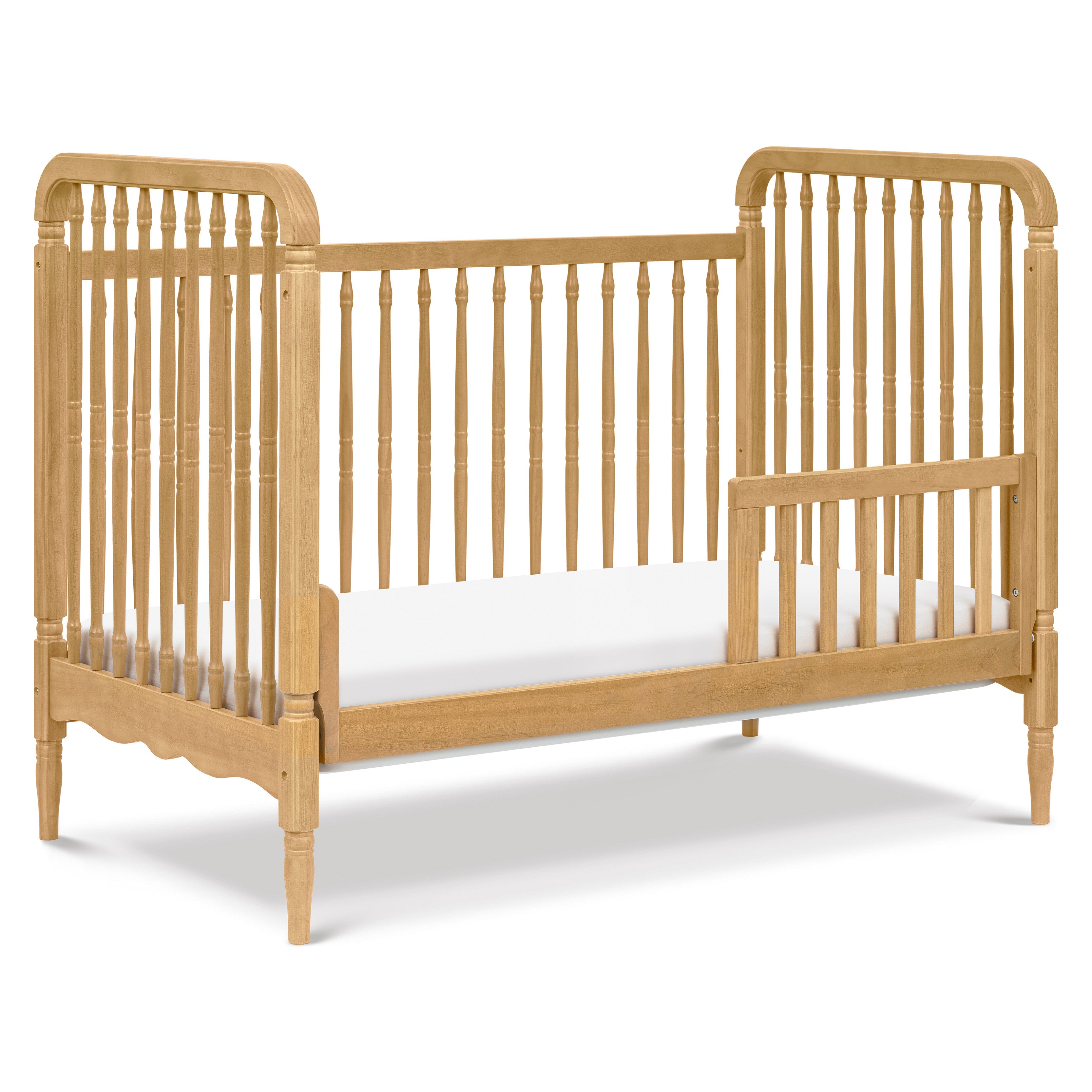 Namesake Liberty 3-in-1 Convertible Spindle Crib with Toddler Bed Conversion Kit | Lullabye Shop