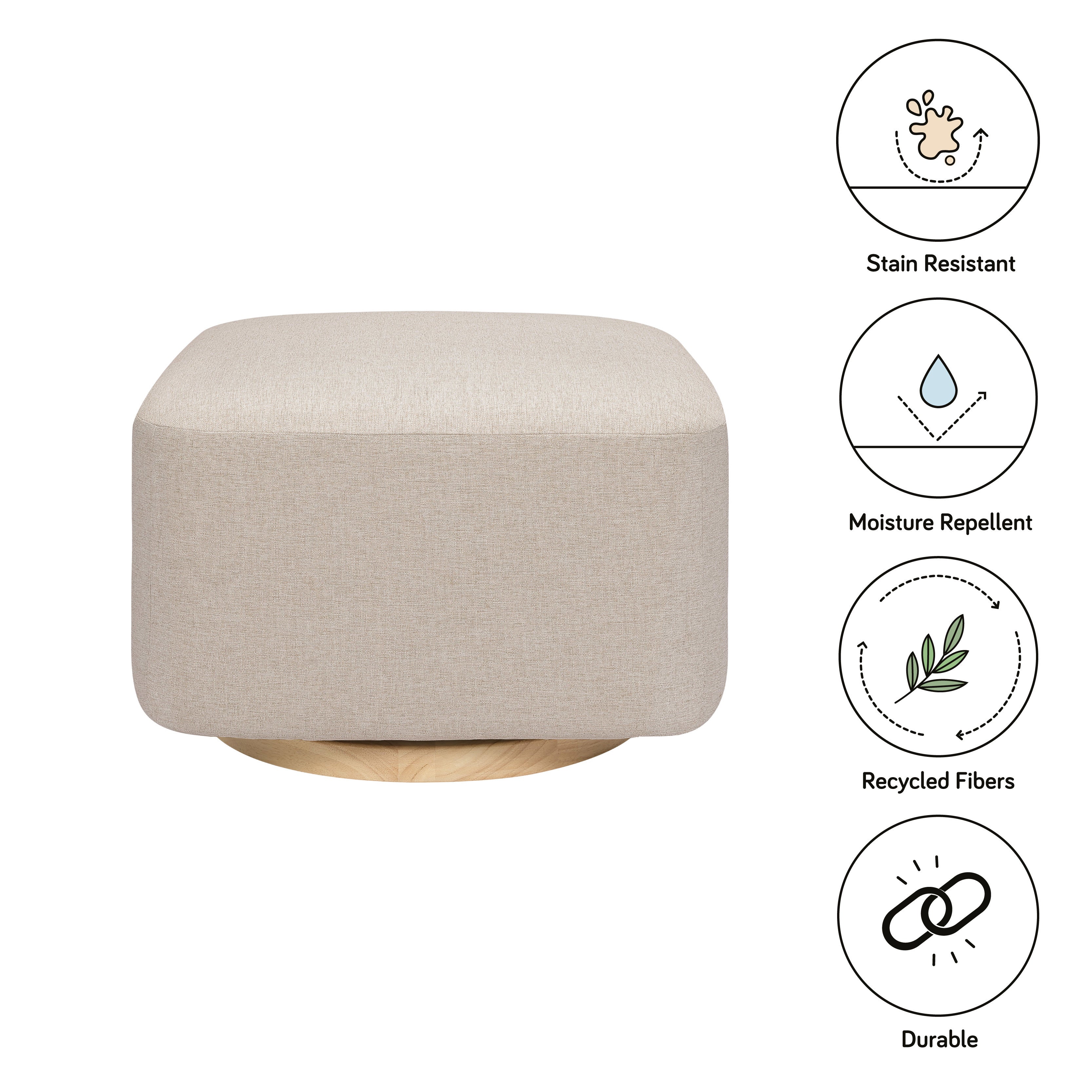 Babyletto Kiwi Gliding Ottoman | Lullabye Shop