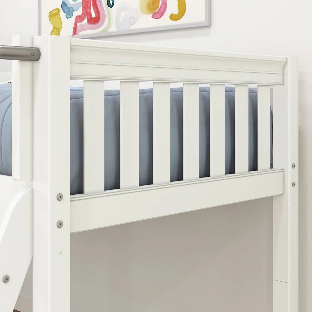 Maxtrix Twin XL Low Loft Bed angle ladder