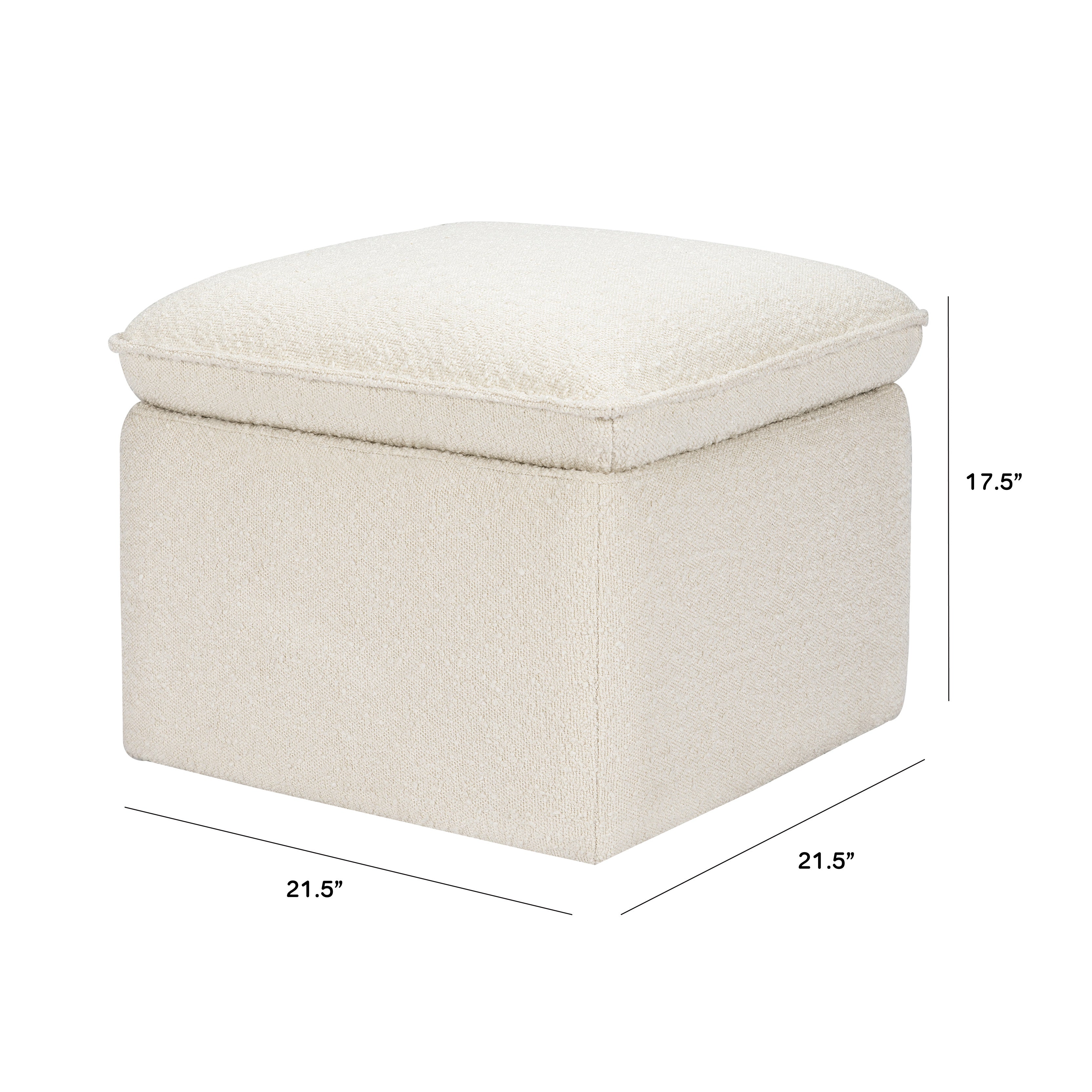 Babyletto Cali Storage Ottoman in Boucle | Lullabye Shop