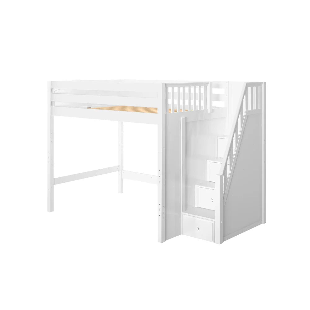 Maxtrix High Loft Bed with Stairs