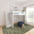 Maxtrix High Loft Bed with Stairs