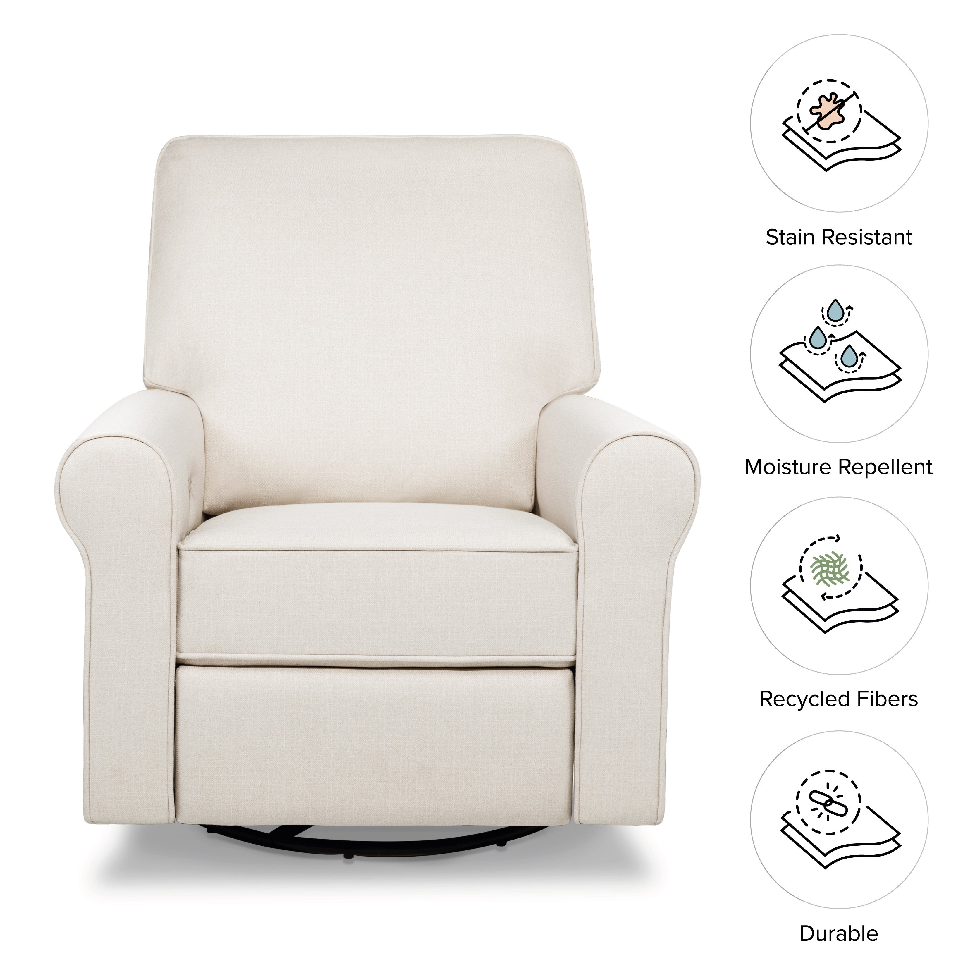 Monogram by Namesake Monroe Power Recliner and Swivel Glider | Lullabye Shop