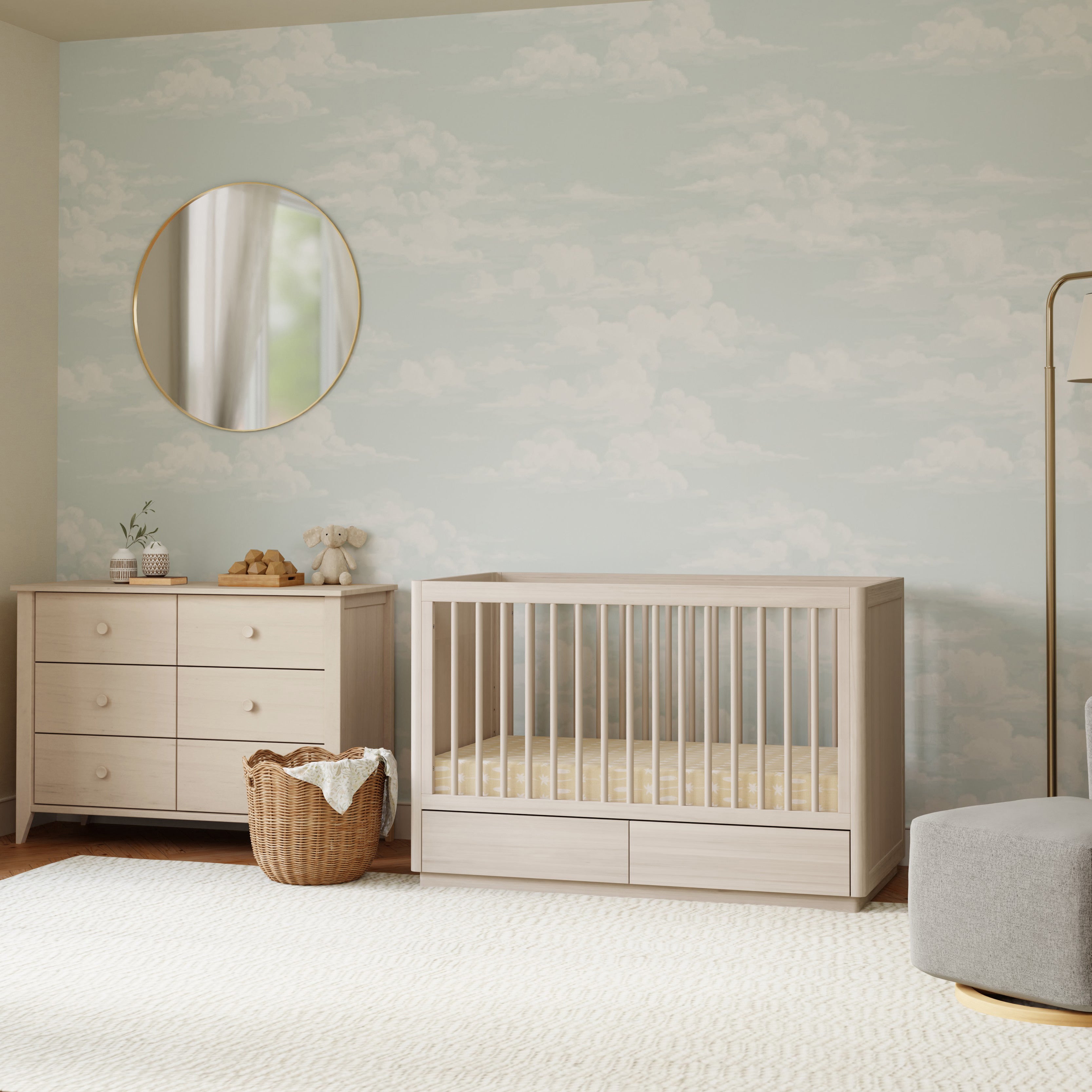Babyletto Bento 3-in-1 Convertible Storage Crib with Toddler Bed Conversion Kit | Lullabye Shop