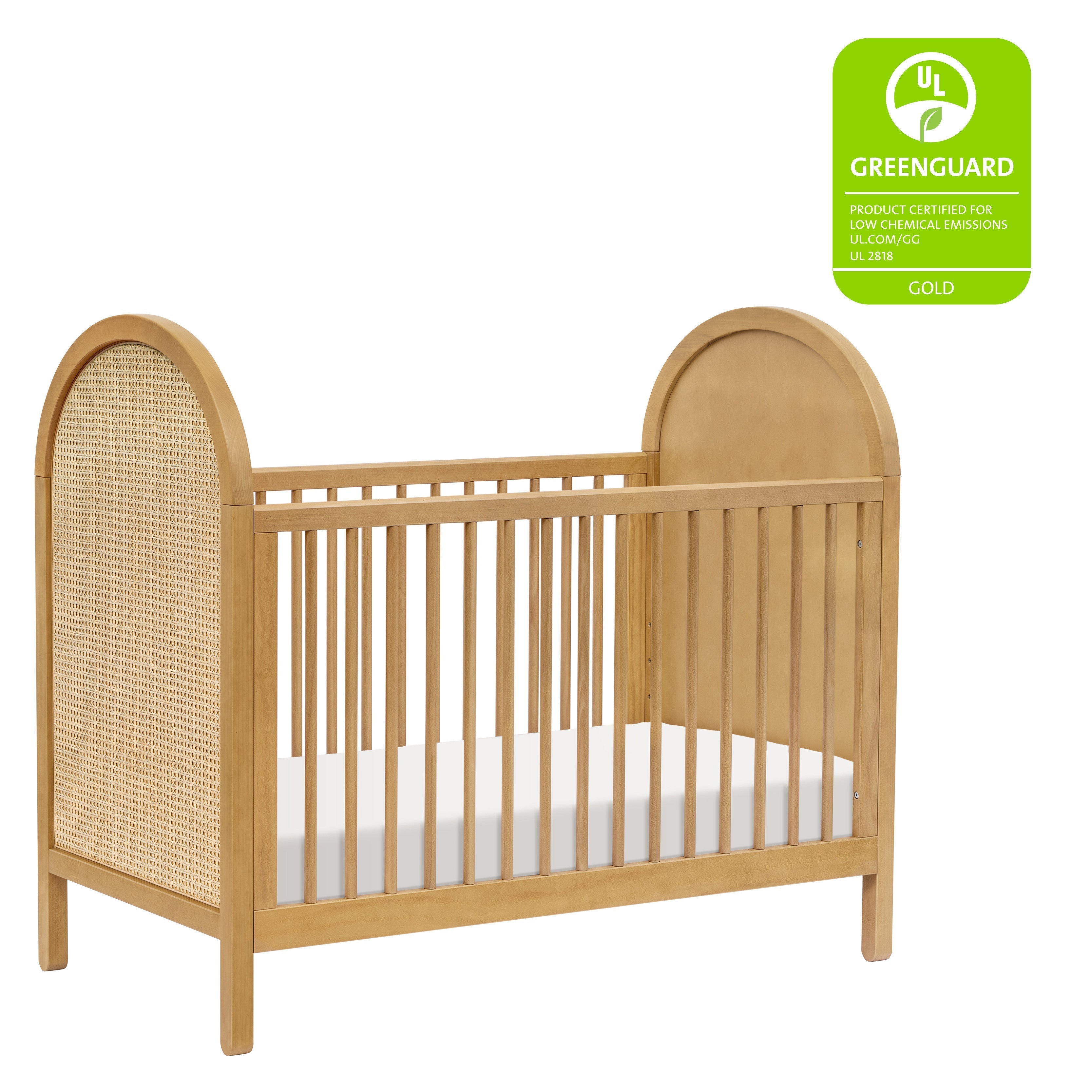 Babyletto Bondi Cane 3-in-1 Convertible Crib with Toddler Bed Conversion Kit | Lullabye Shop