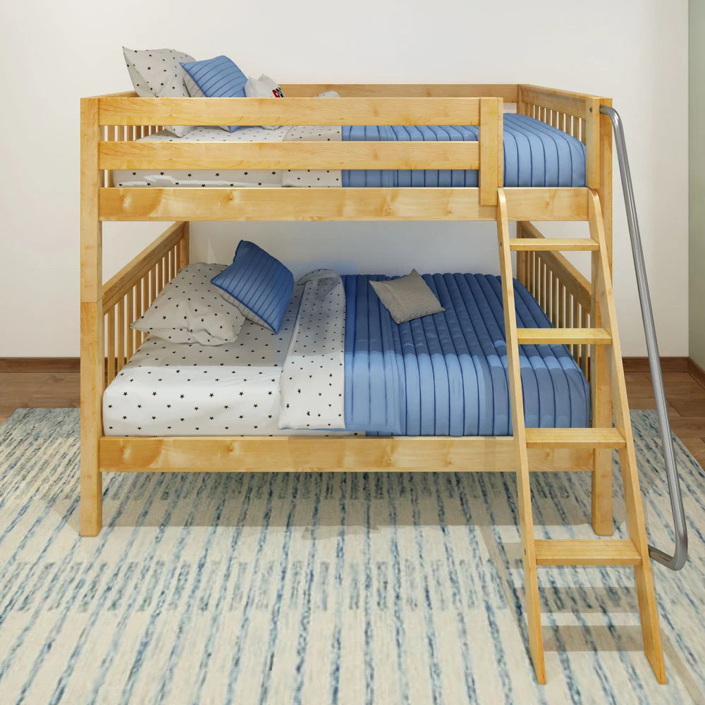 Maxtrix Classic Full Bunk Bed Angled ladder