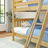 Maxtrix Classic Full Bunk Bed Angled ladder