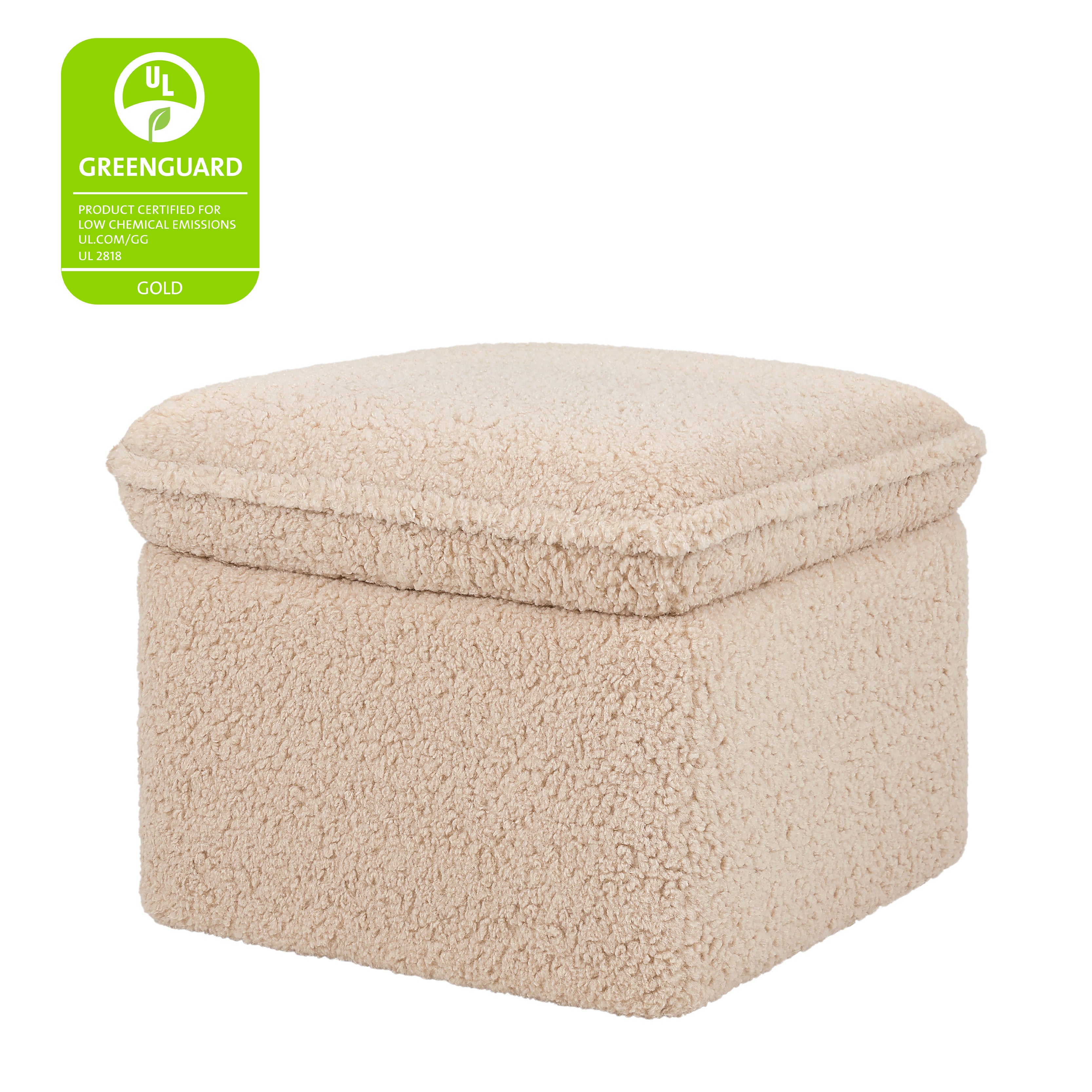 Babyletto Cali Storage Ottoman in Shearling | Lullabye Shop