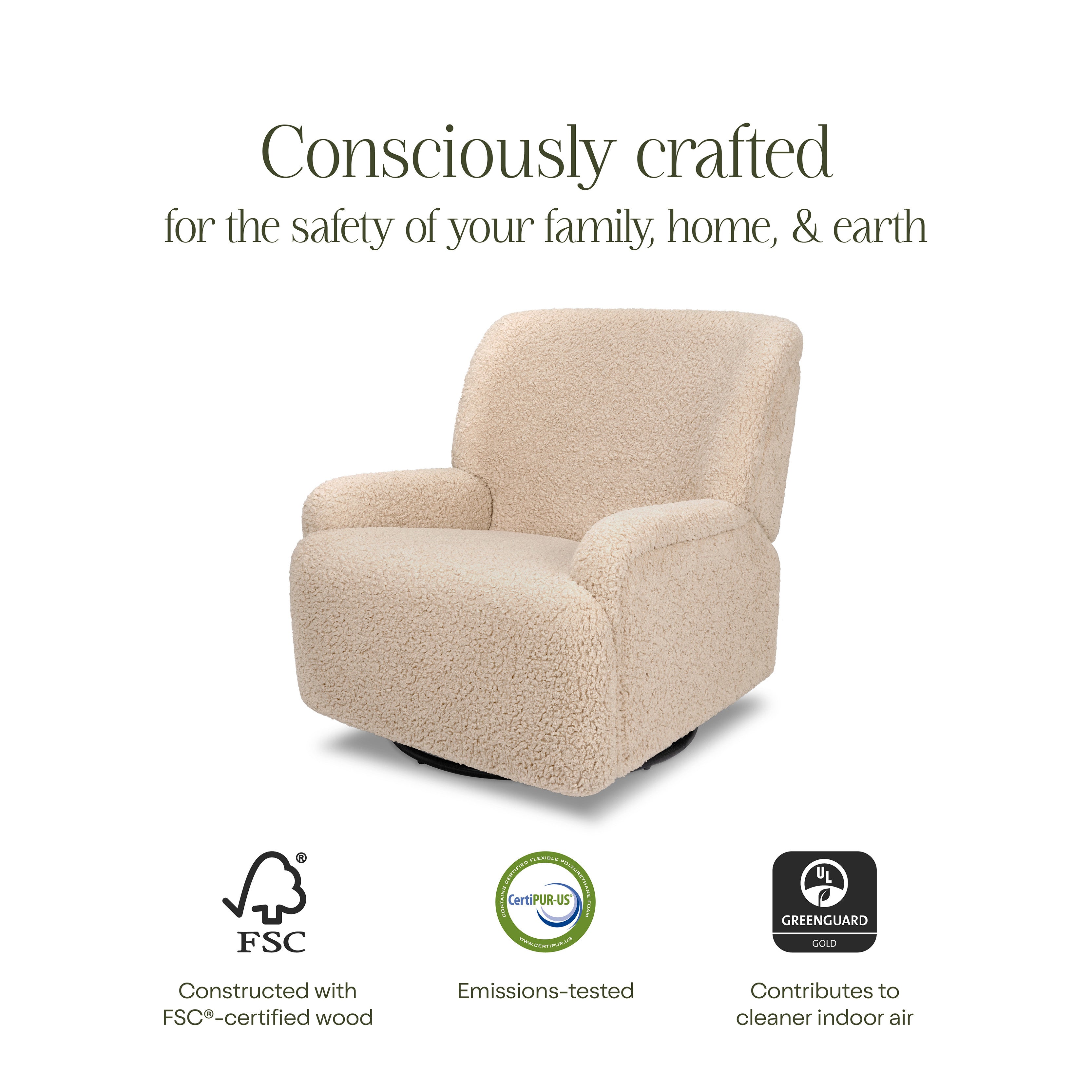 Namesake Winslow Extra Wide Recliner and Swivel Glider | Lullabye Shop