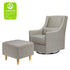 Babyletto Toco Swivel Glider and Ottoman in Eco-Performance Fabric | Water Repellent & Stain Resistant | Lullabye Shop