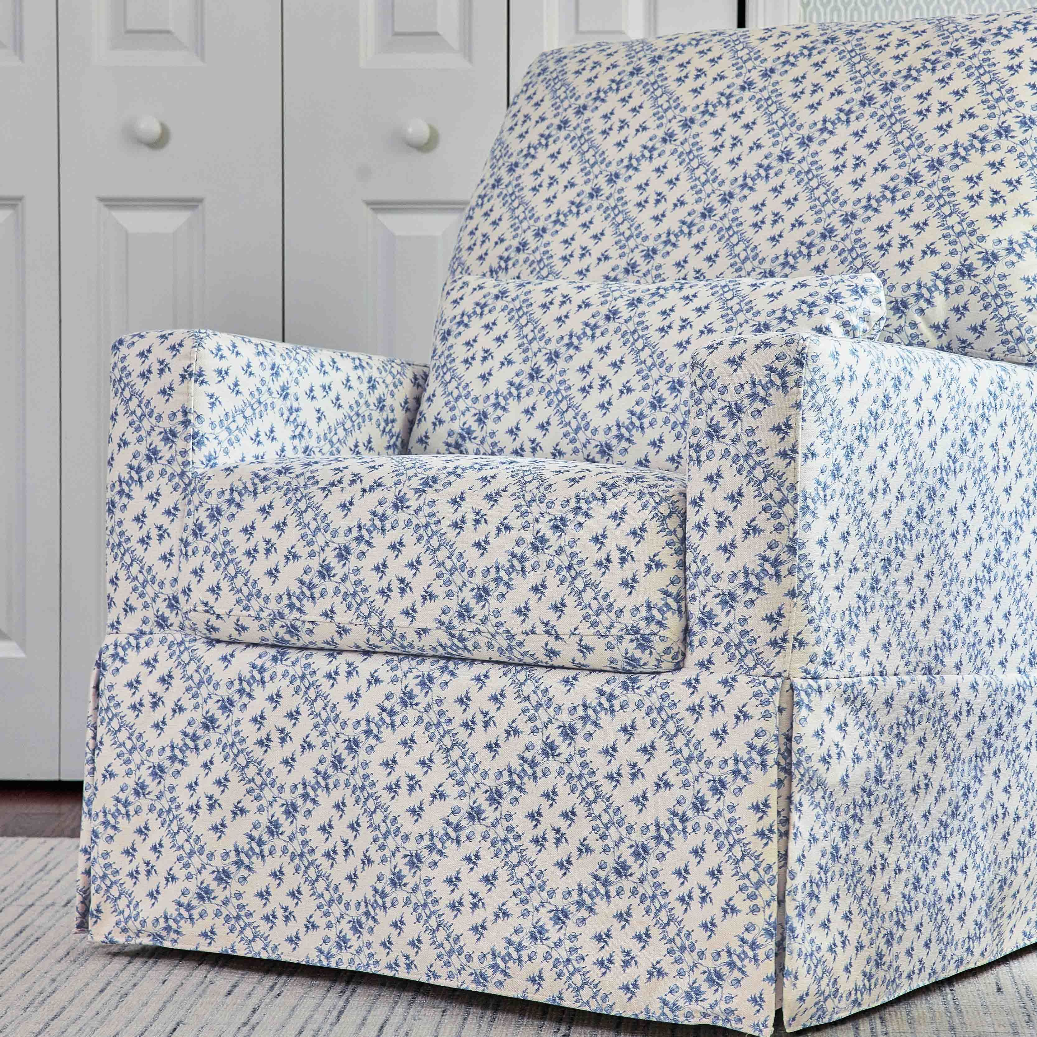 Sarah Flint x Namesake Crawford Swivel Glider in Eco-Performance Fabric | Water Repellent & Stain Resistant | Lullabye Shop