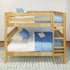 Maxtrix Classic Full Bunk Bed Straight ladder