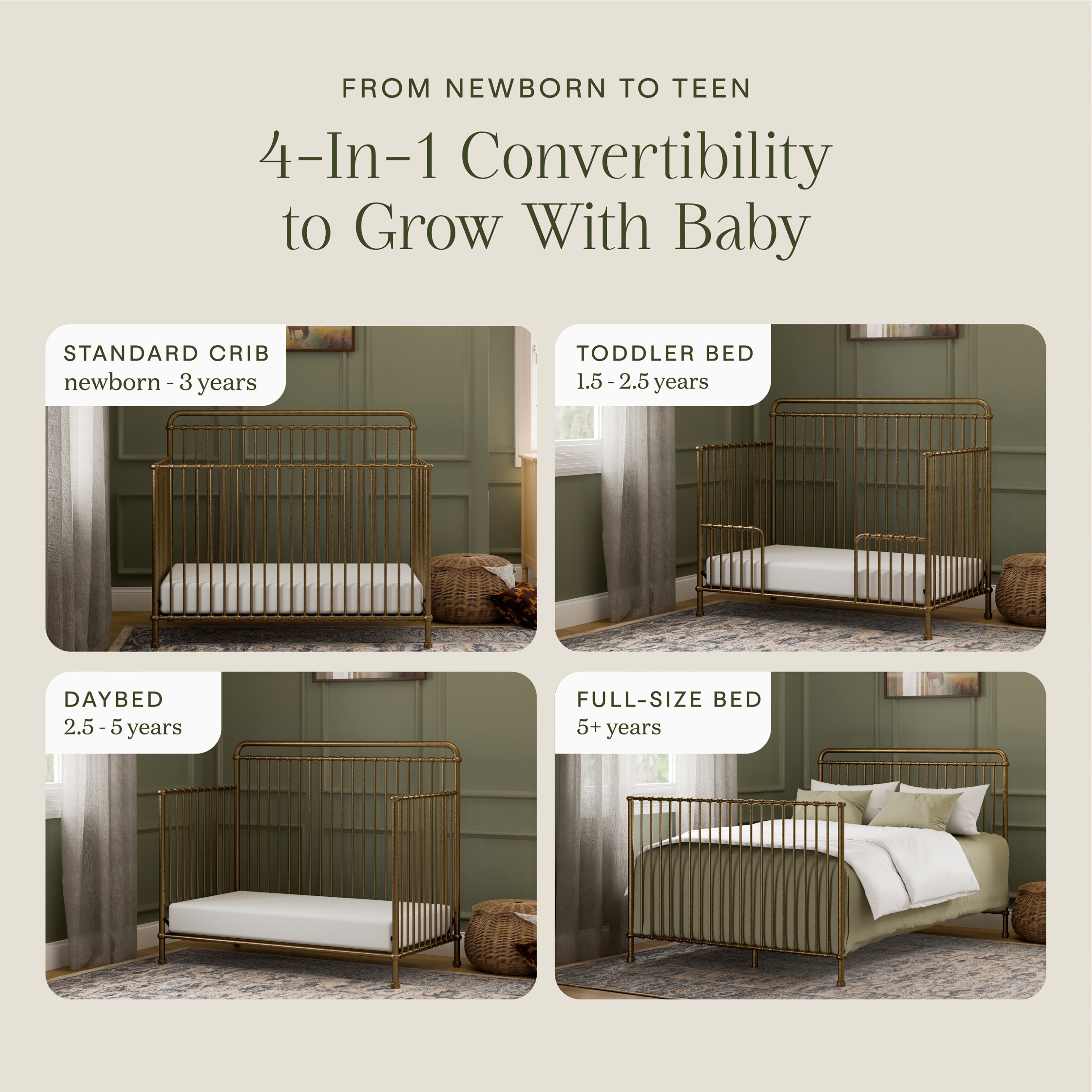 Namesake Winston 4-in-1 Convertible Crib | Lullabye Shop