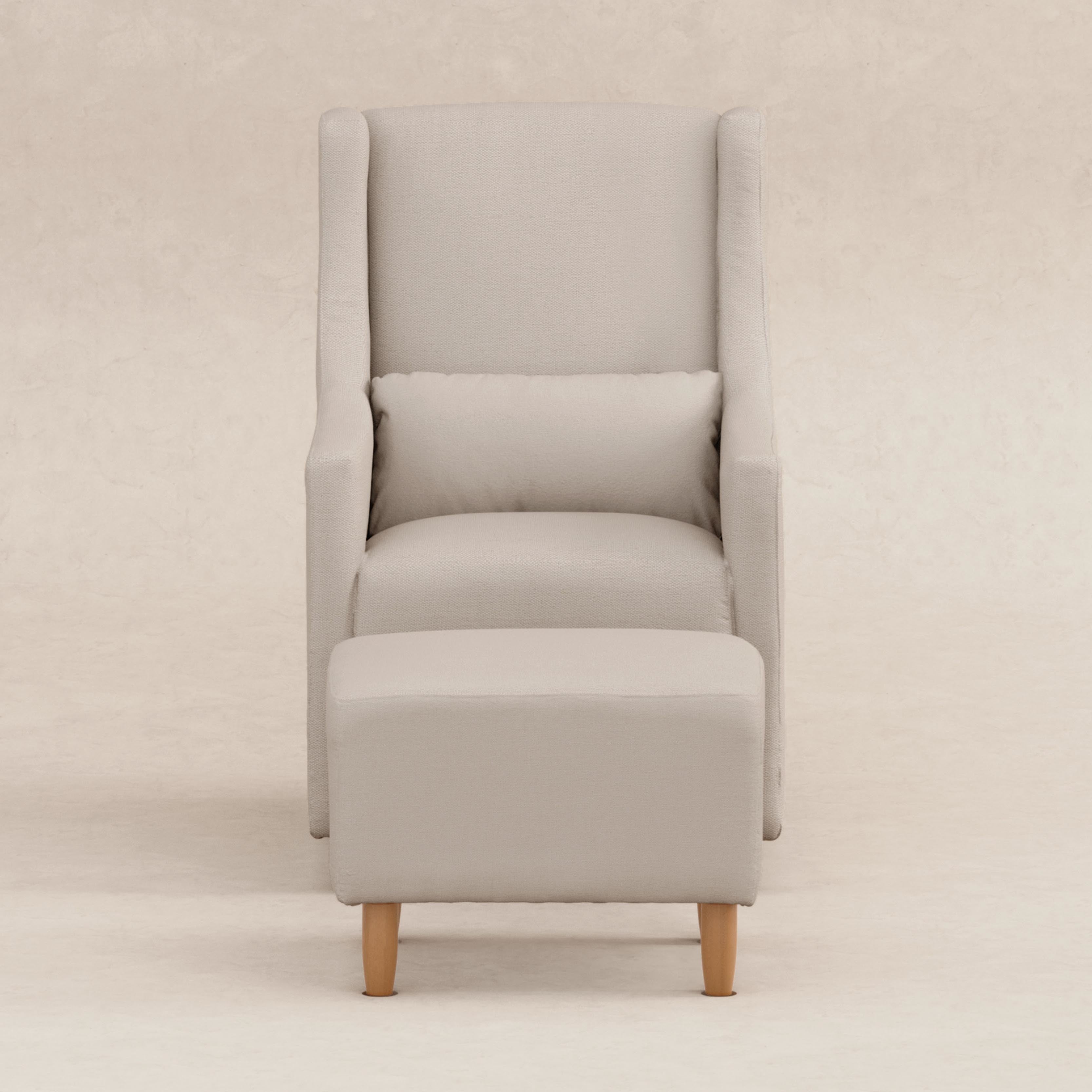 Babyletto Toco Swivel Glider and Ottoman in Eco-Performance Fabric | Water Repellent & Stain Resistant | Lullabye Shop