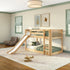 Maxtrix Floor Bunk Bed with Slide Straight ladder on Front