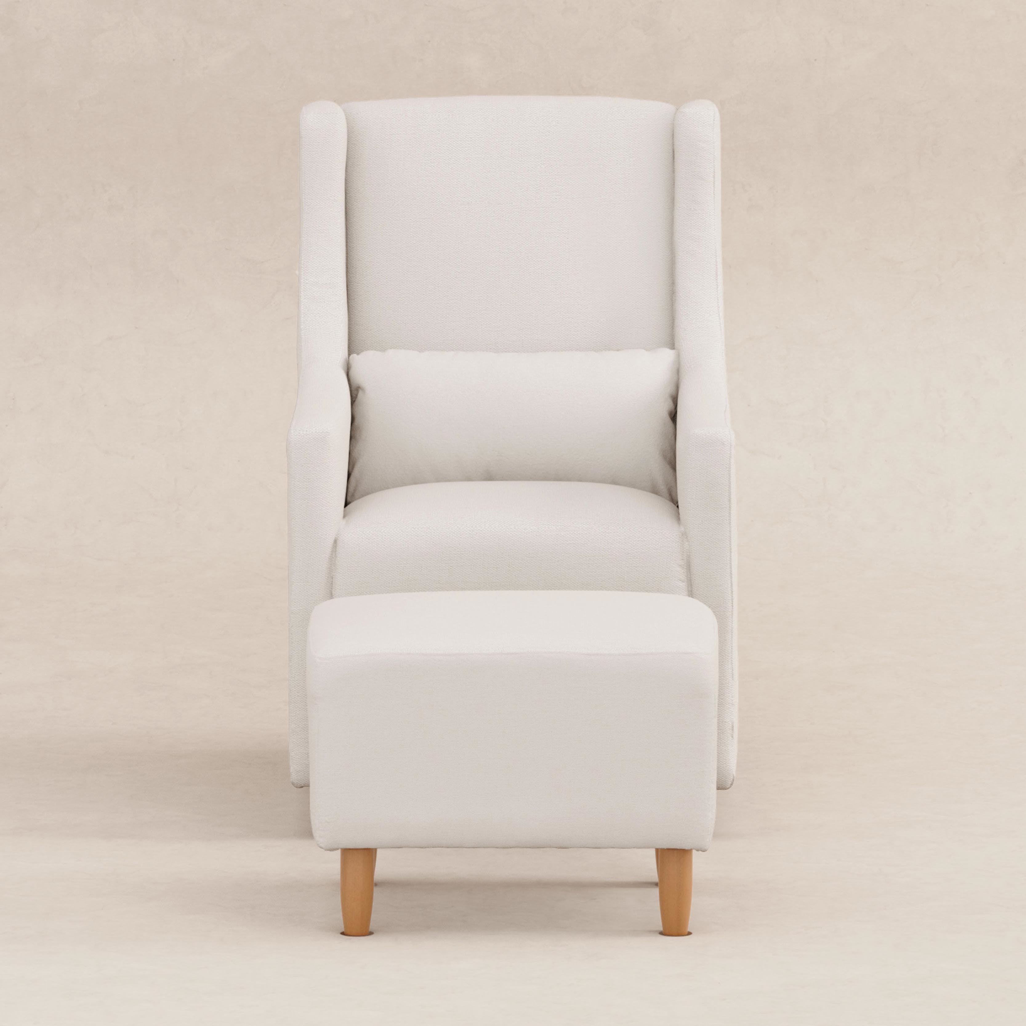 Babyletto Toco Swivel Glider and Ottoman in Eco-Performance Fabric | Water Repellent & Stain Resistant | Lullabye Shop