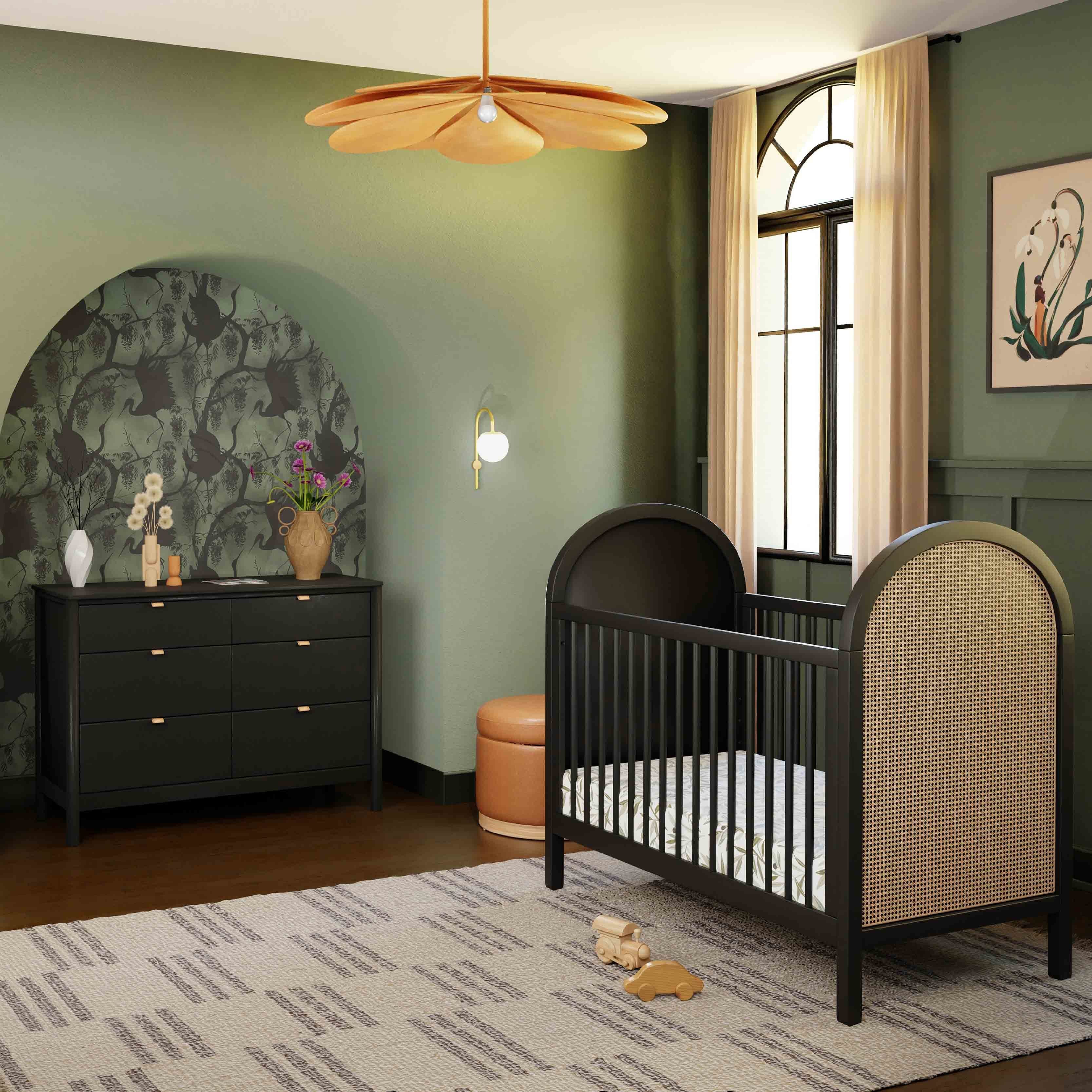 Babyletto Bondi Cane 3-in-1 Convertible Crib with Toddler Bed Conversion Kit | Lullabye Shop