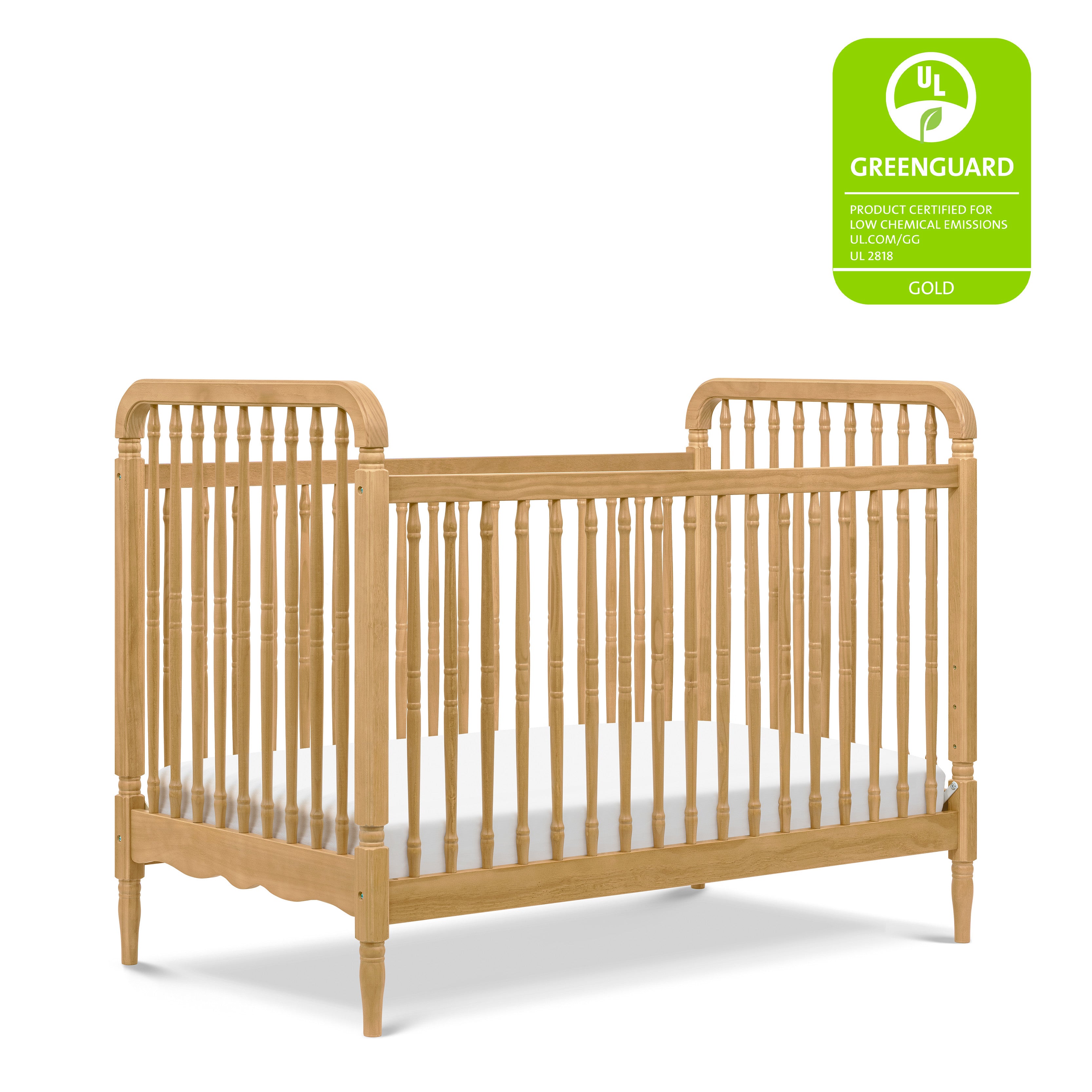 Namesake Liberty 3-in-1 Convertible Spindle Crib with Toddler Bed Conversion Kit | Lullabye Shop