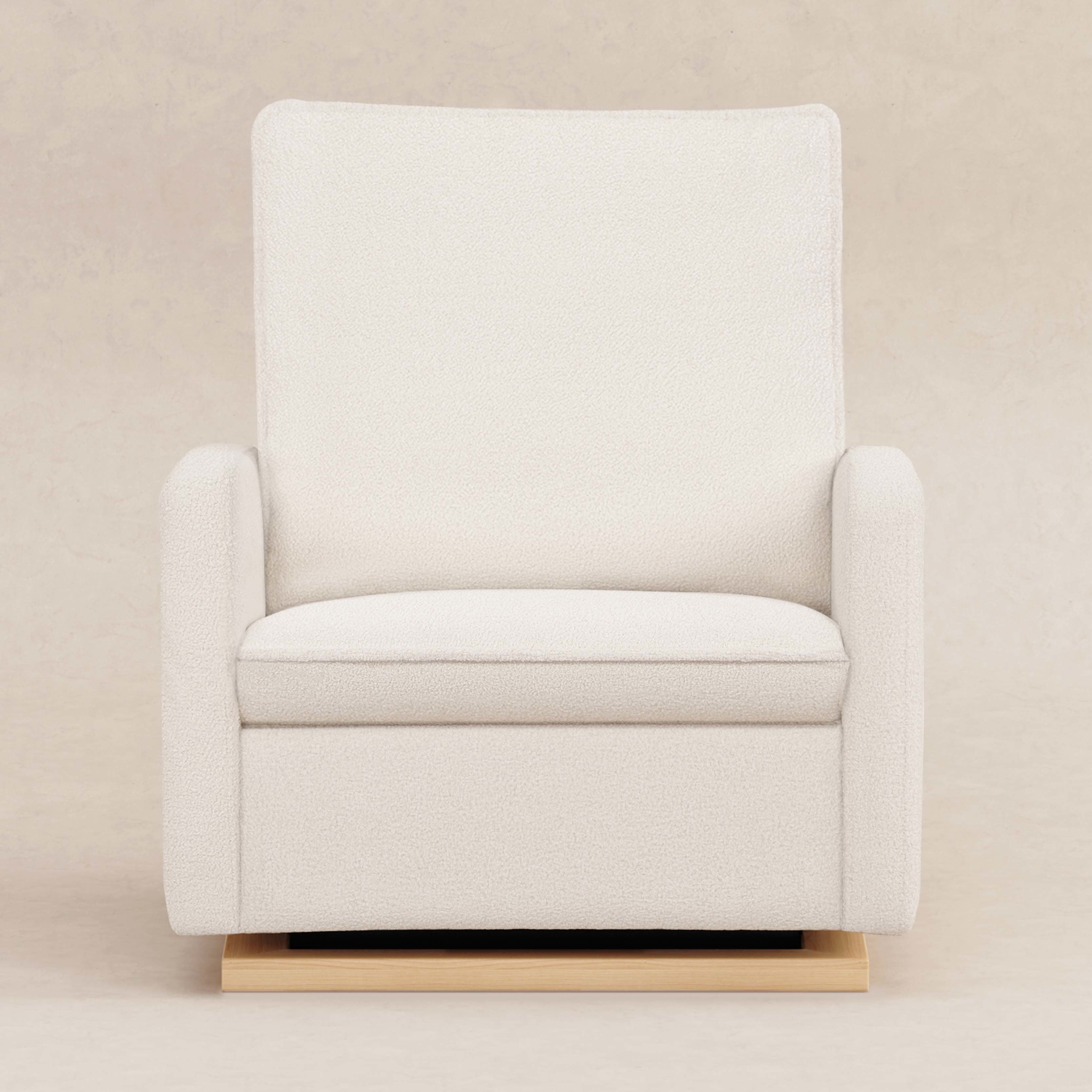 Babyletto Cali Pillowback Chair and a Half Glider in Fleece | Lullabye Shop