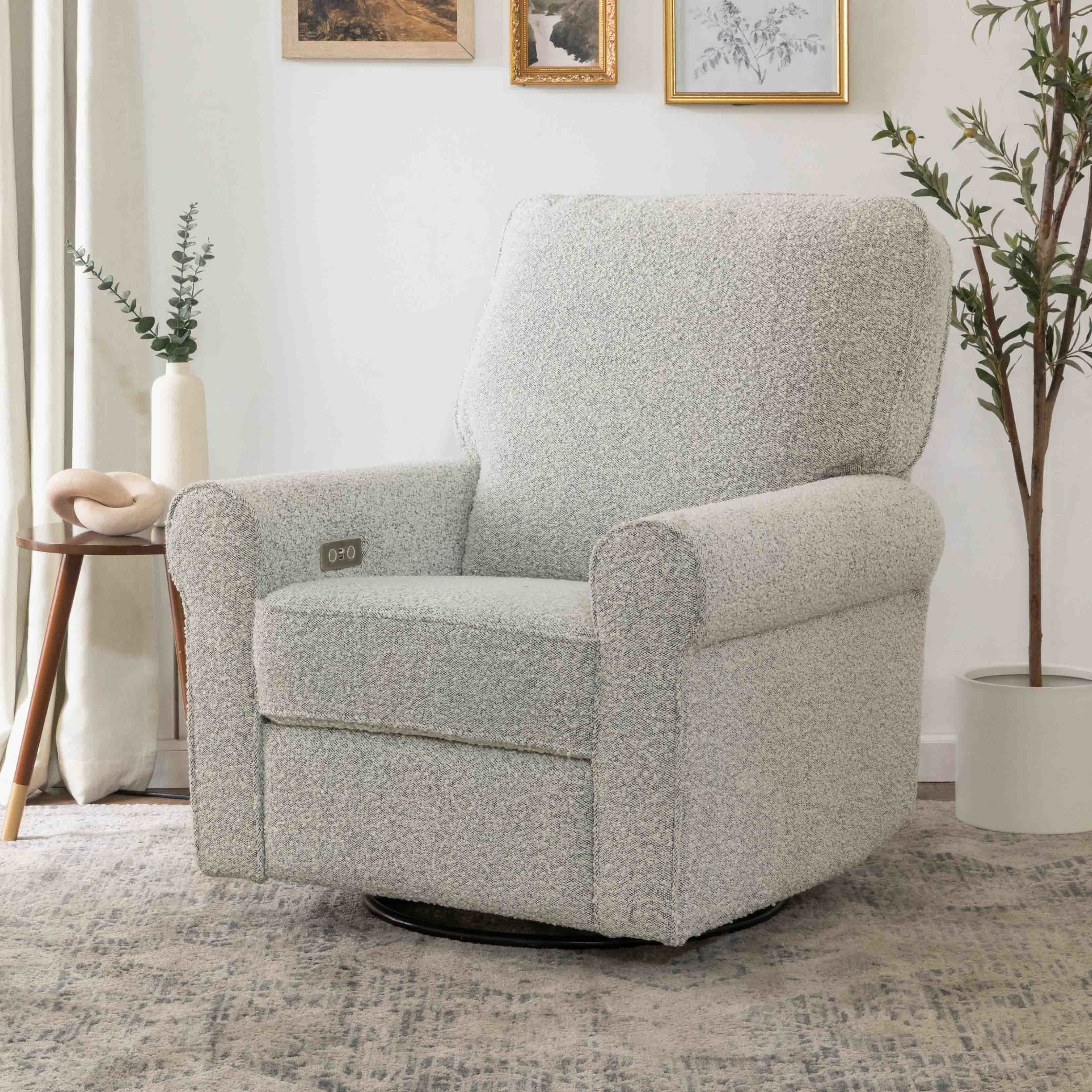 Monogram by Namesake Monroe Power Recliner and Swivel Glider in Boucle | Lullabye Shop