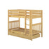 Maxtrix Twin Medium Bunk Bed with Underbed Storage Drawers