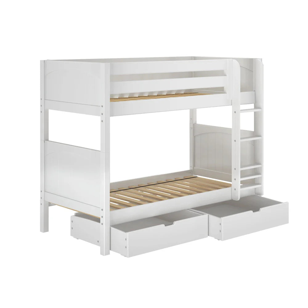 Maxtrix Twin Medium Bunk Bed with Underbed Storage Drawers