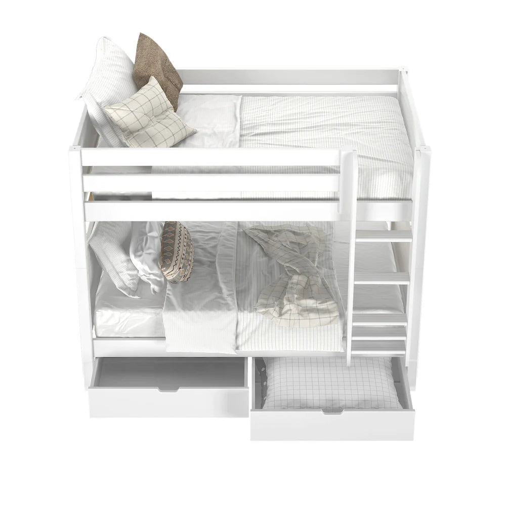 Maxtrix Twin Medium Bunk Bed with Underbed Storage Drawers
