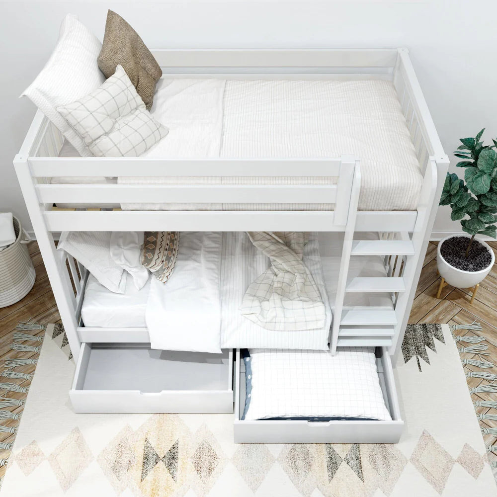 Maxtrix Twin Medium Bunk Bed with Underbed Storage Drawers
