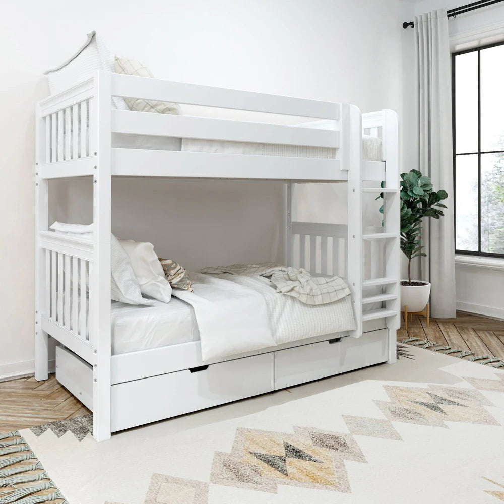 Maxtrix Twin Medium Bunk Bed with Underbed Storage Drawers