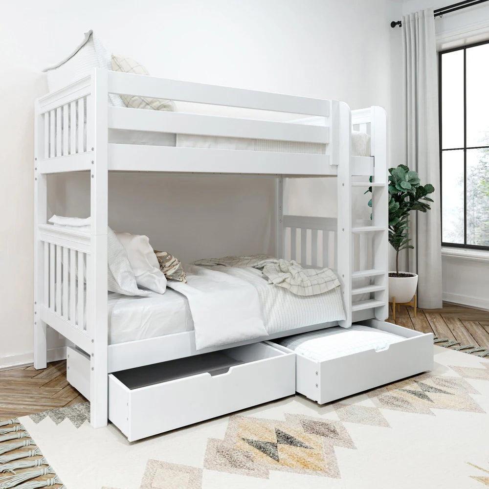 Maxtrix Twin Medium Bunk Bed with Underbed Storage Drawers