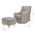 Babyletto Toco Swivel Glider and Ottoman in Eco-Performance Fabric | Water Repellent & Stain Resistant | Lullabye Shop