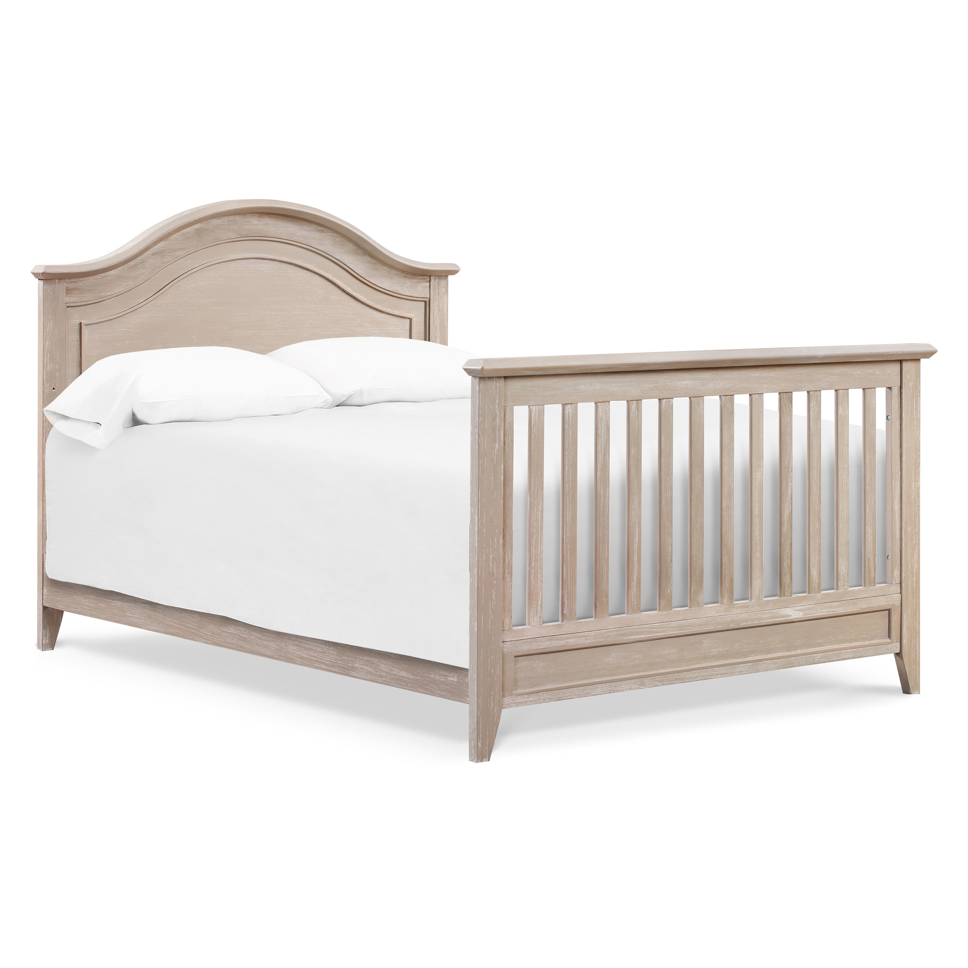 Monogram by Namesake Beckett Rustic 4-in-1 Convertible Curve Top Crib | Lullabye Shop