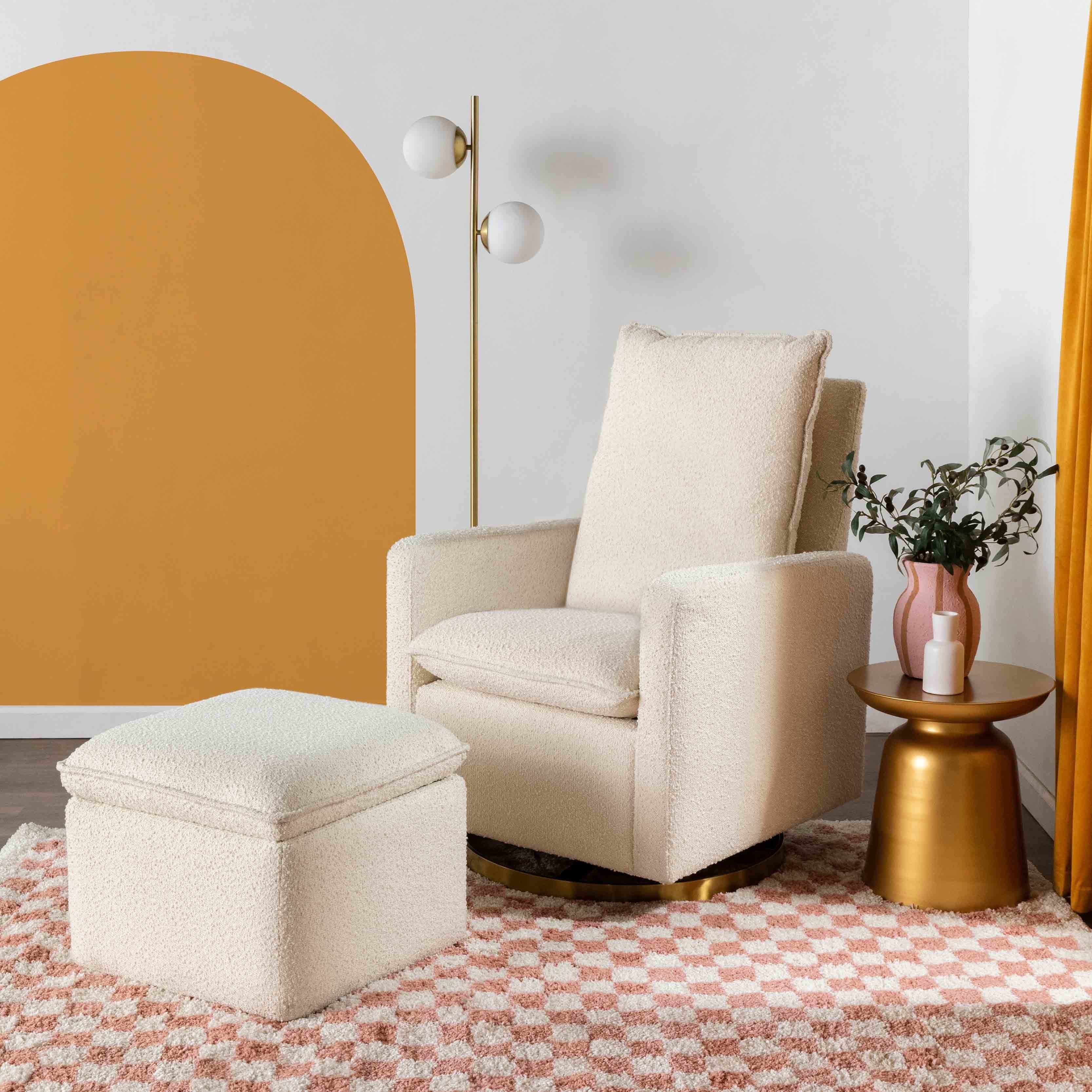 Babyletto Cali Storage Ottoman in Boucle | Lullabye Shop
