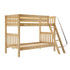 Maxtrix Classic Twin Bunk Bed Angled Bunk Angled ladder