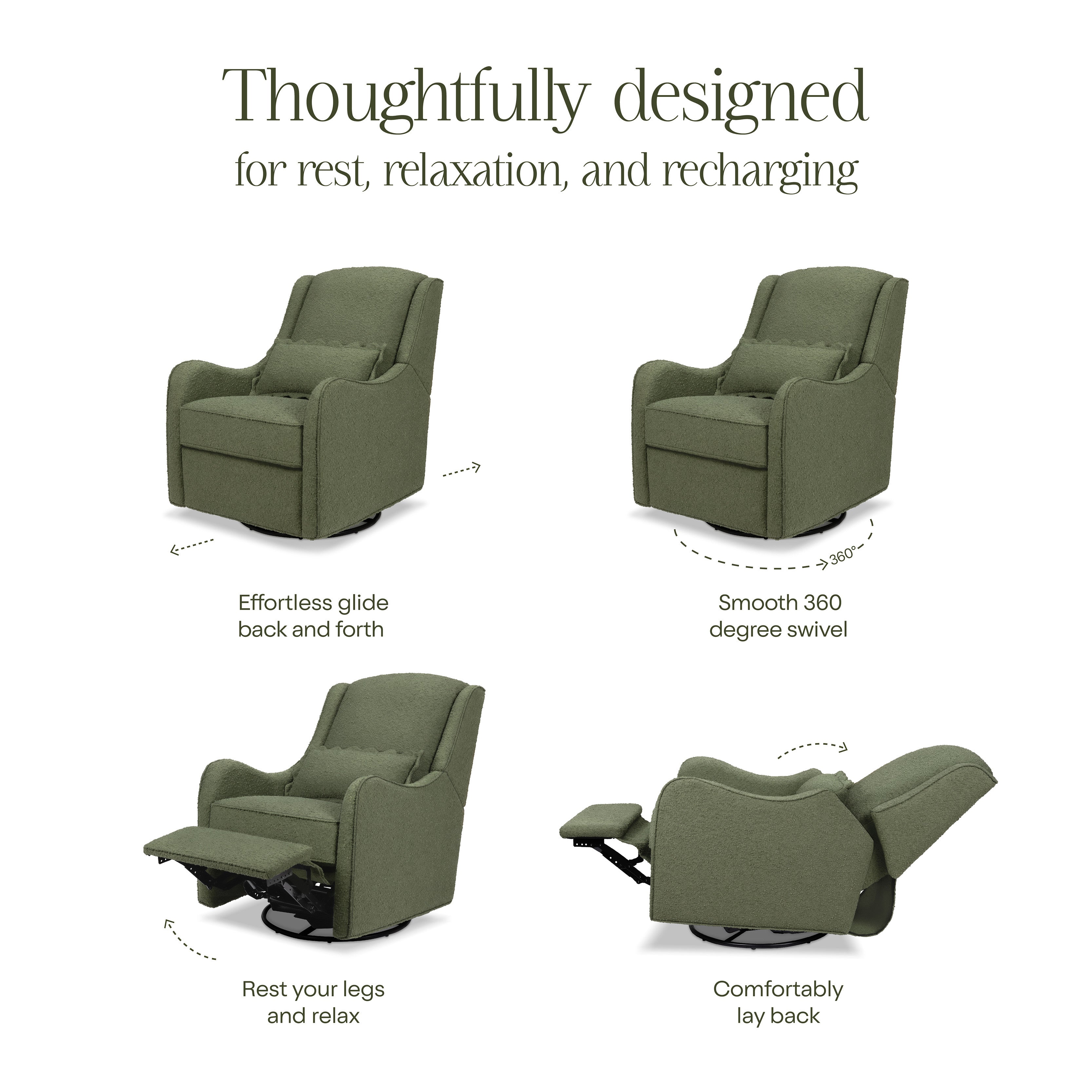 Namesake Devon Recliner and Swivel Glider | Lullabye Shop