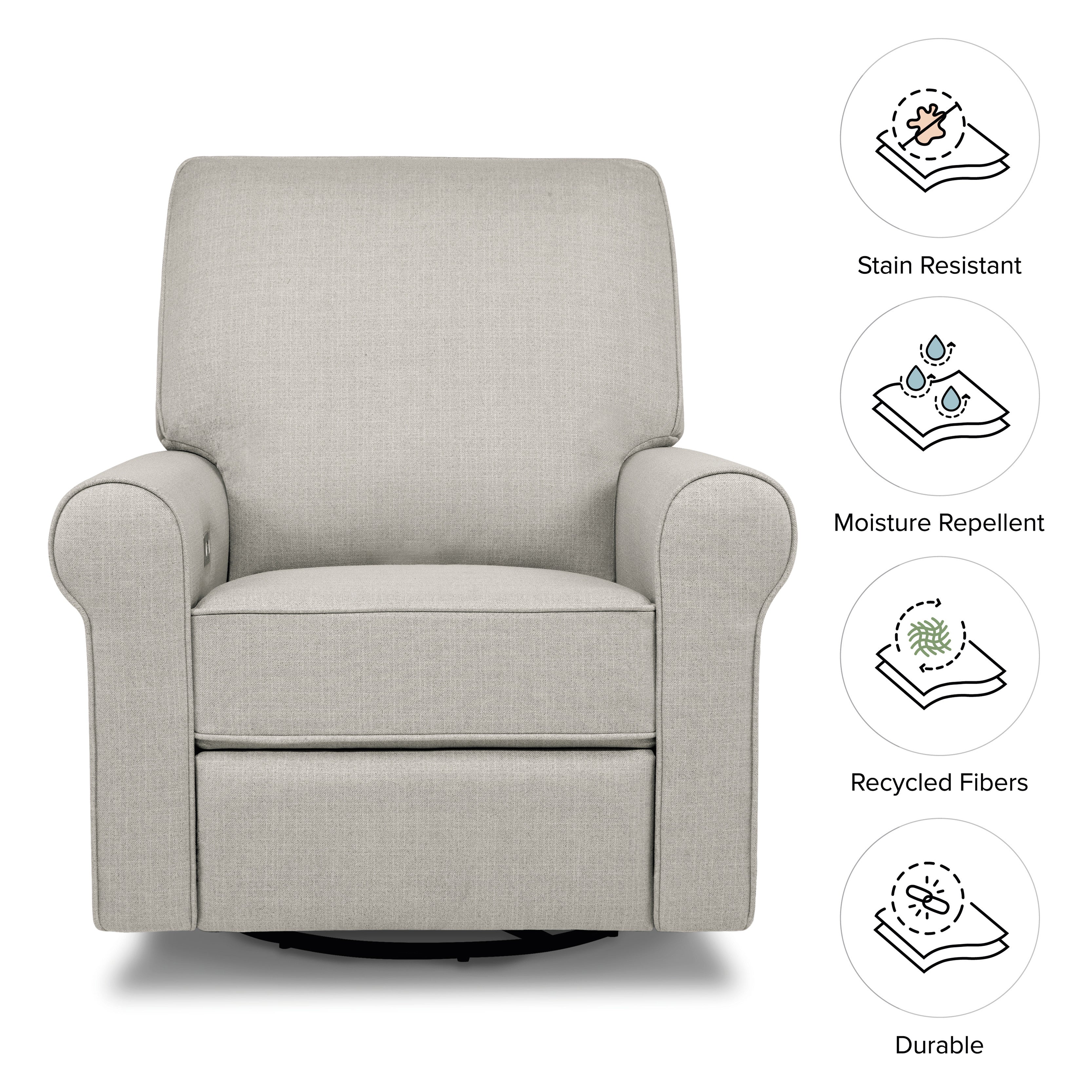 Monogram by Namesake Monroe Power Recliner and Swivel Glider | Lullabye Shop
