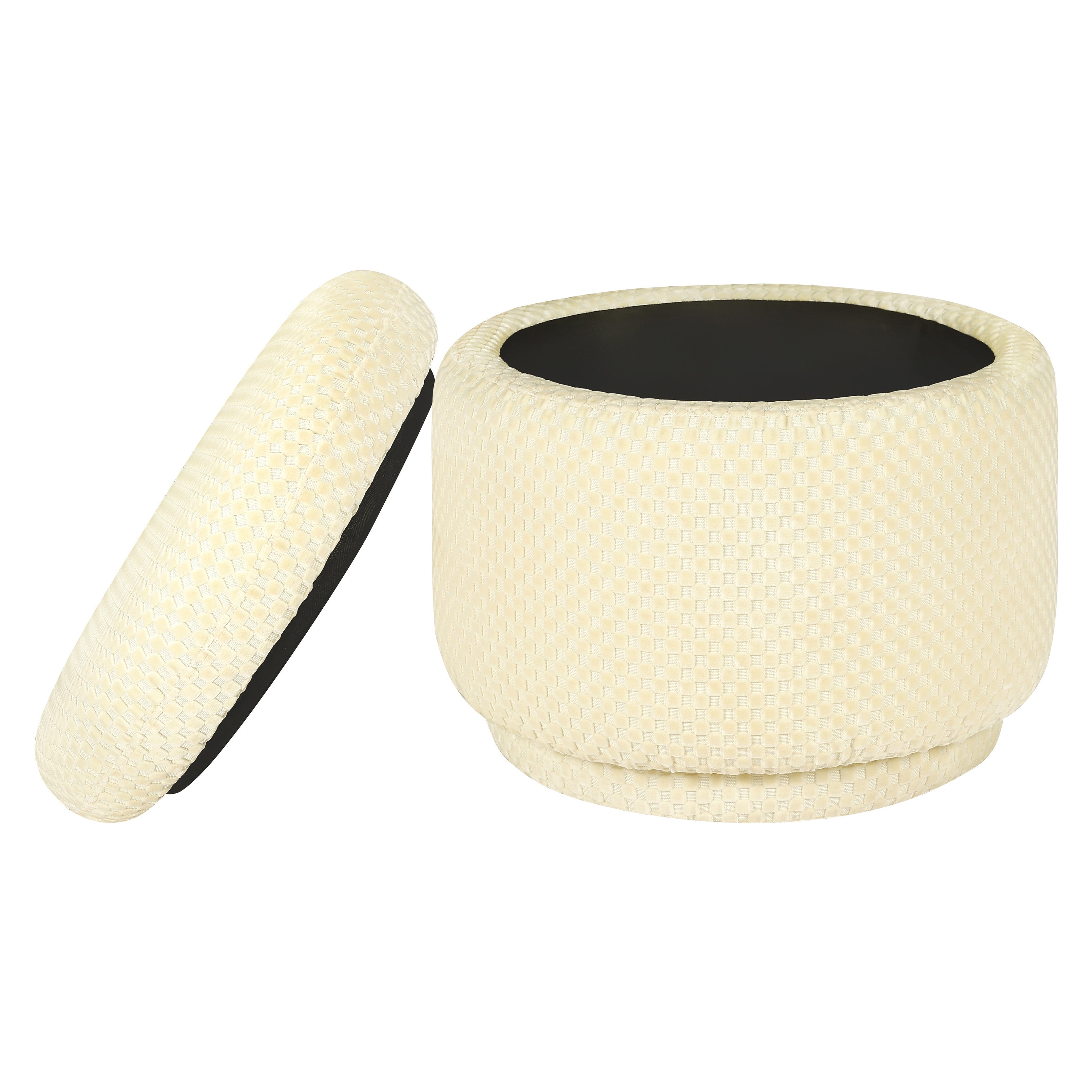 Babyletto Enoki Storage Ottoman in Velvet Checker | Lullabye Shop