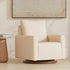 Babyletto Poe Channeled Swivel Glider in Eco-Performance Fabric | Water Repellent & Stain Resistant | Lullabye Shop