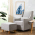 Babyletto Toco Swivel Glider and Ottoman in Eco-Performance Fabric | Water Repellent & Stain Resistant | Lullabye Shop