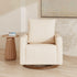 Babyletto Poe Channeled Swivel Glider in Eco-Performance Fabric | Water Repellent & Stain Resistant | Lullabye Shop