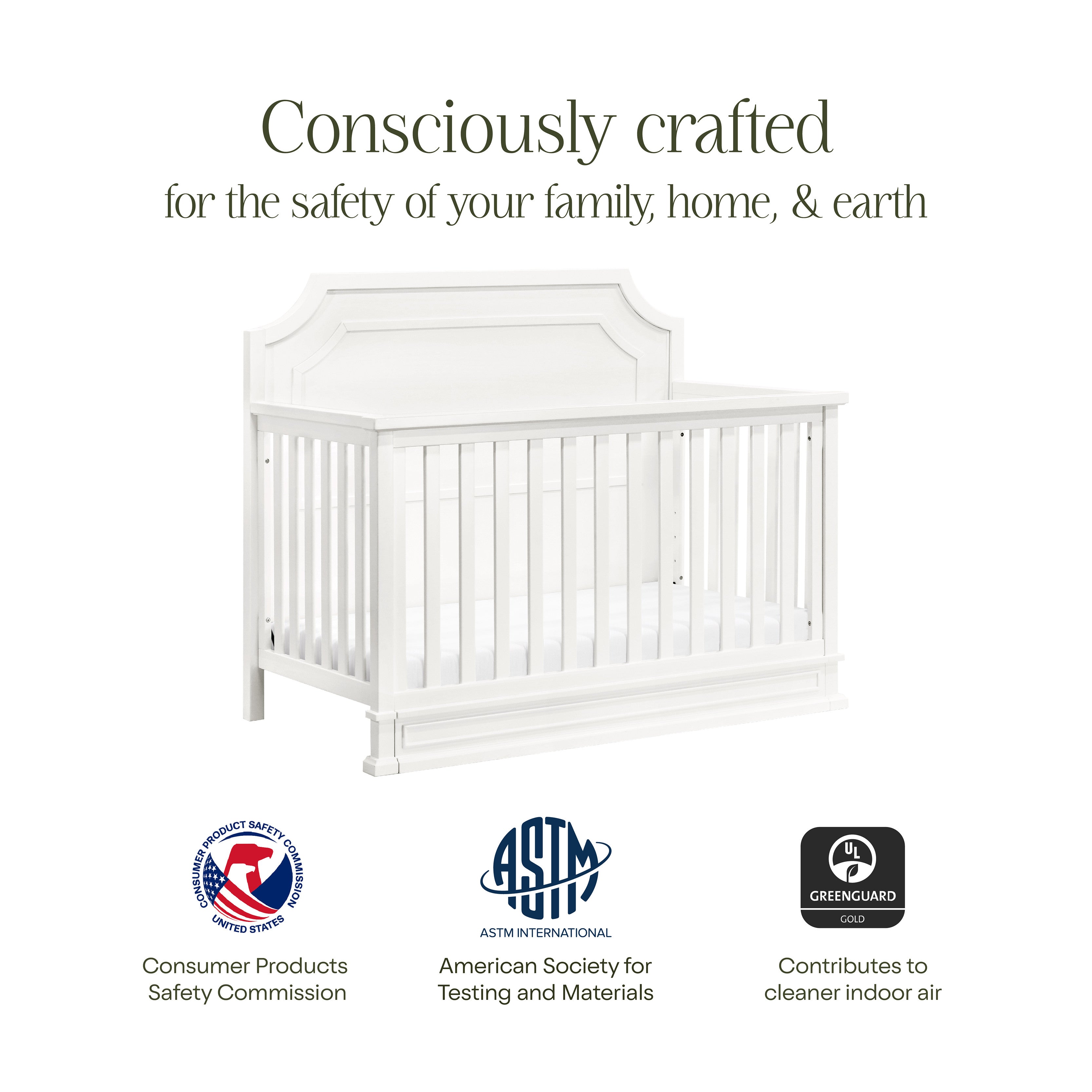 Namesake Emma Regency 4-in-1 Convertible Crib | Lullabye Shop