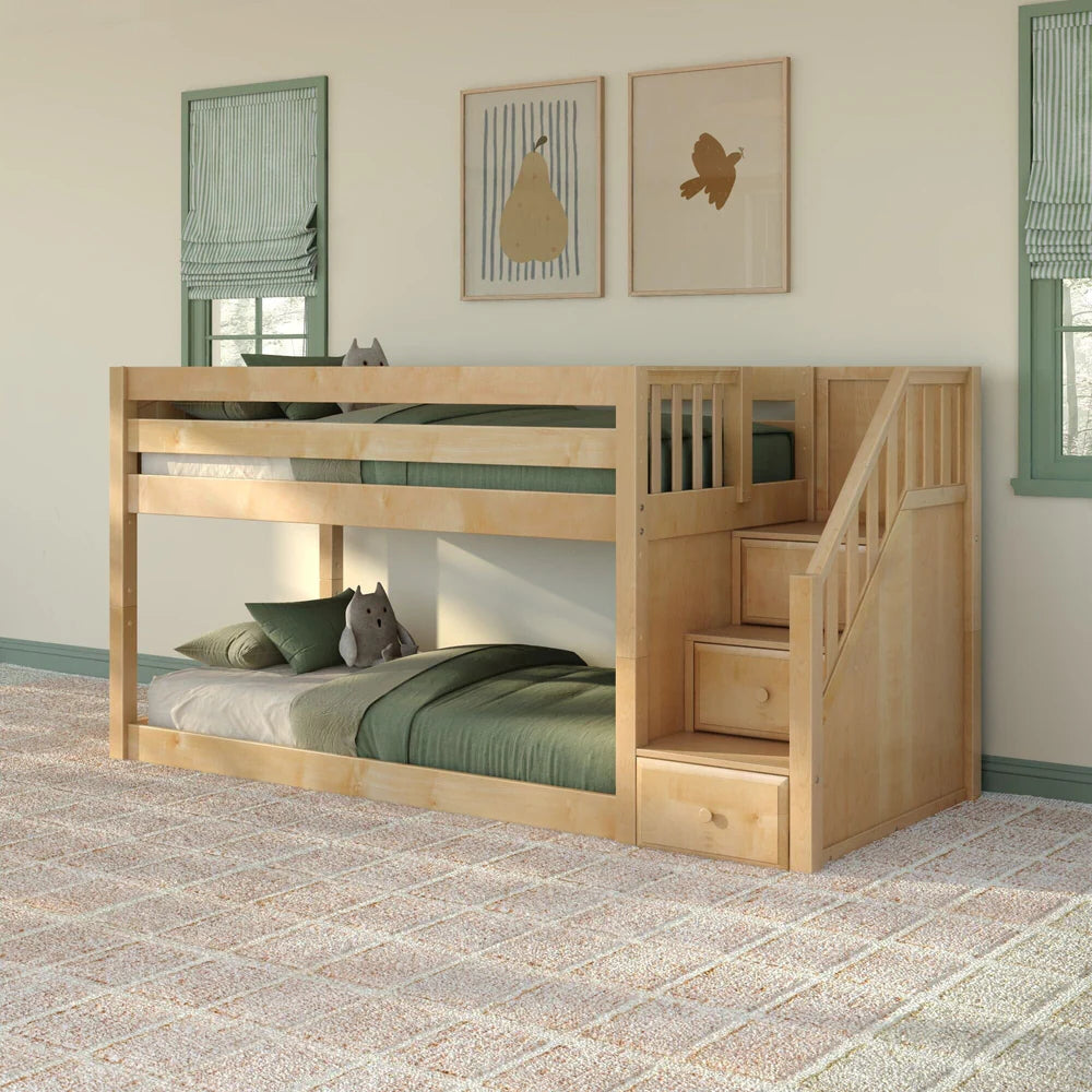 Maxtrix Floor Bunk Bed and Stairs