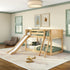 Maxtrix Floor Bunk Bed with Slide Angle ladder on Front