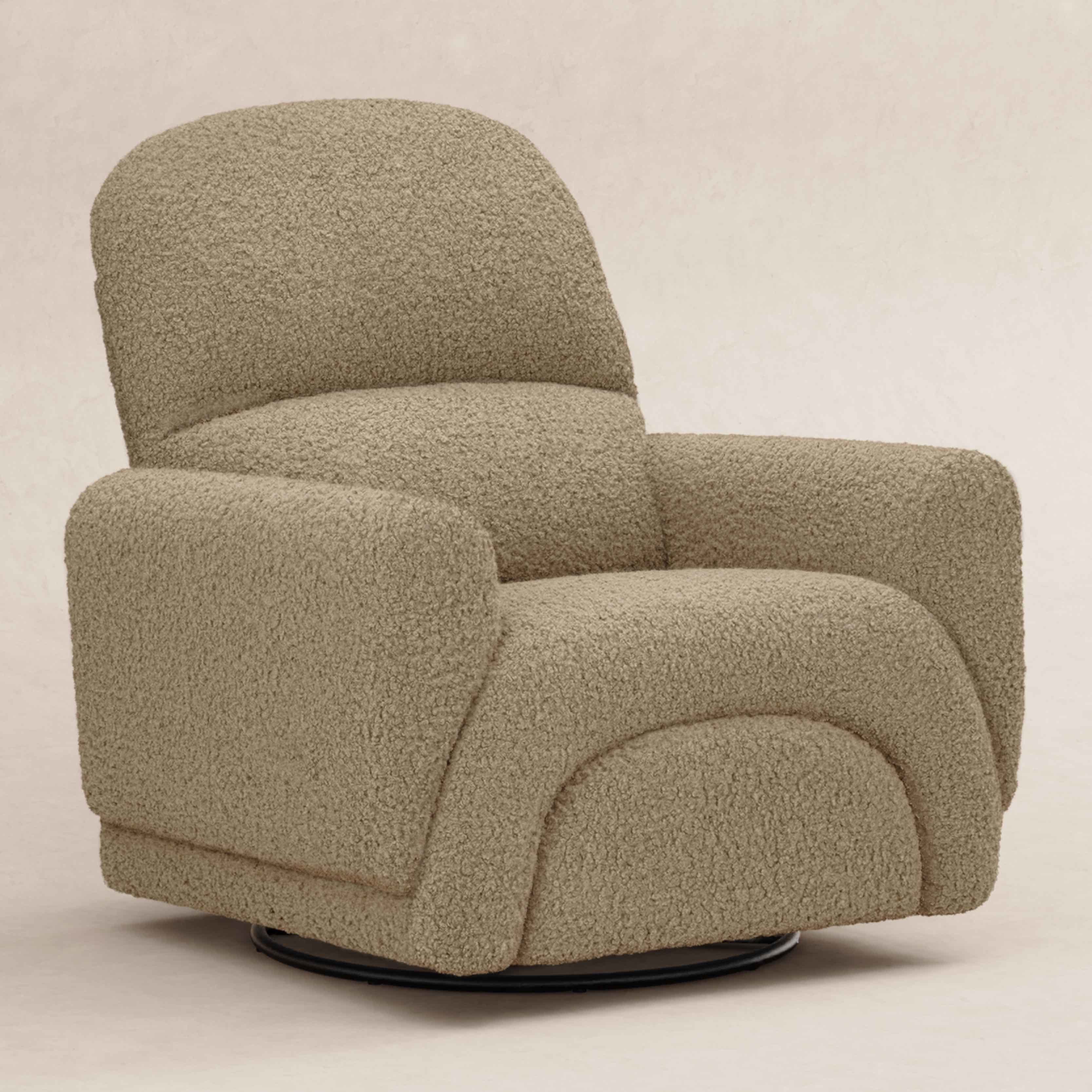 Babyletto Rainbow Recliner and Swivel Glider in Teddy Loop | Lullabye Shop