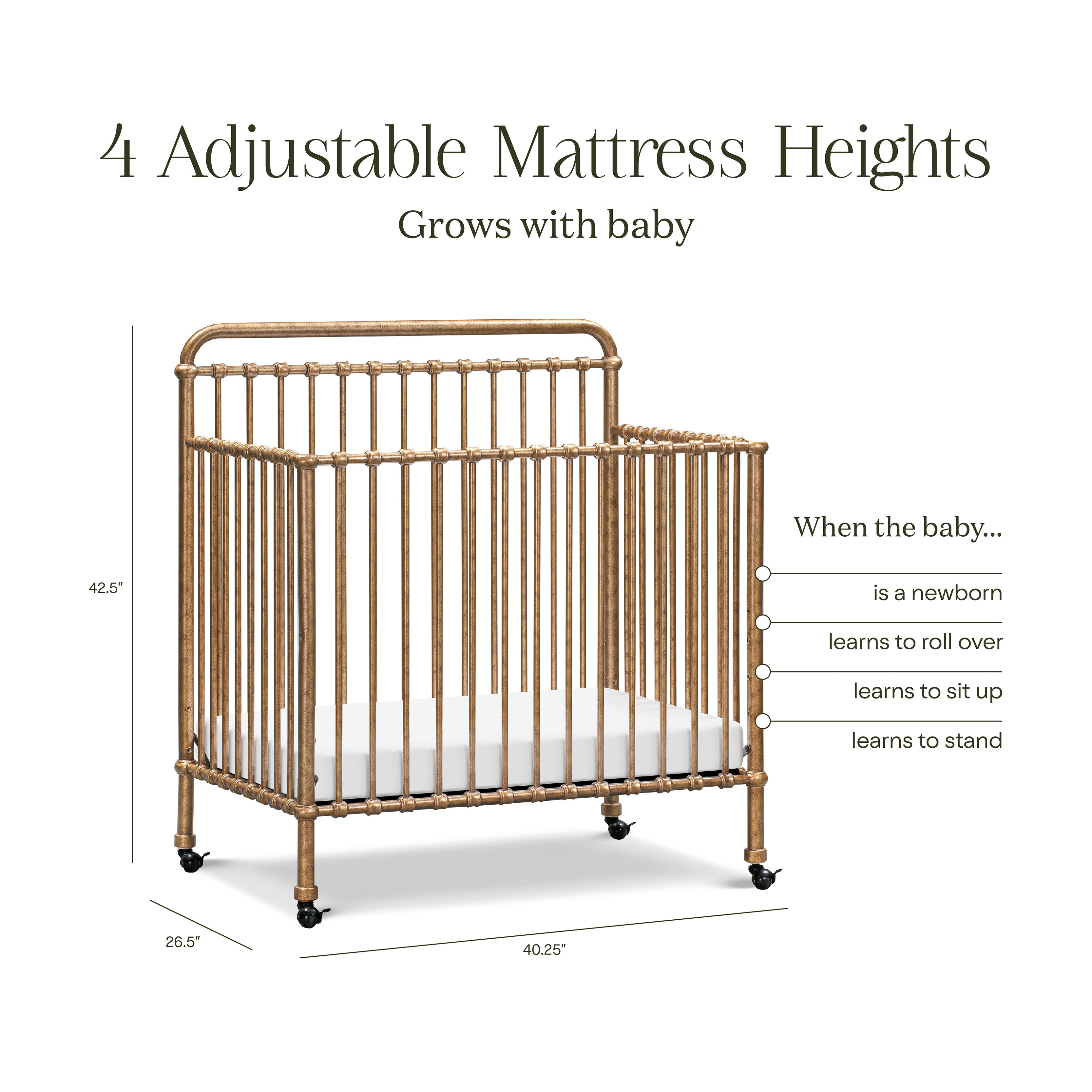 Namesake Winston 4-in-1 Convertible Mini Crib | Lullabye Shop