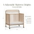 Namesake Winston 4-in-1 Convertible Mini Crib | Lullabye Shop